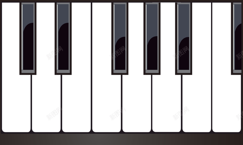 矢量黑白钢琴琴键背景ai设计背景_新图网 https://ixintu.com 海报 矢量 背景 钢琴琴键 黑白 矢量图