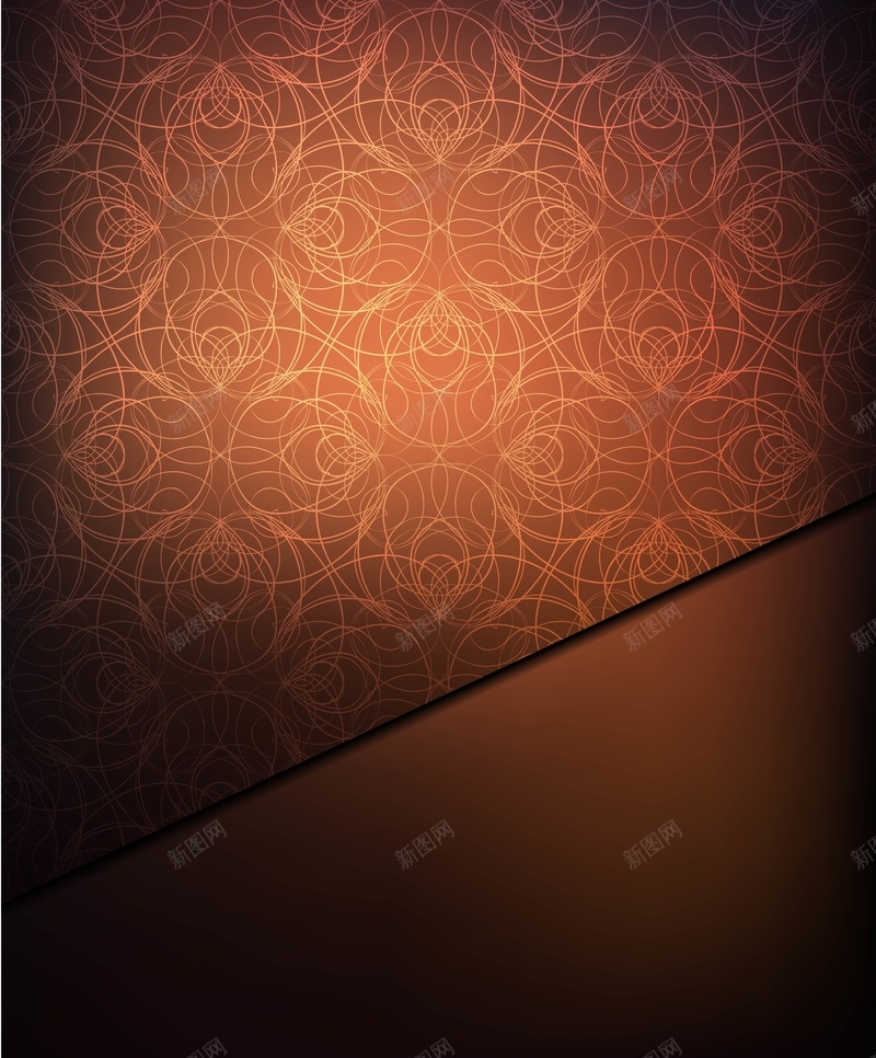 矢量金咖色欧式纹理背景ai设计背景_新图网 https://ixintu.com 时尚 棕色 欧式 矢量 纹理 背景 花纹 质感 邀请函 金咖色 矢量图