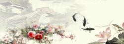 中国风水墨画背景图素材