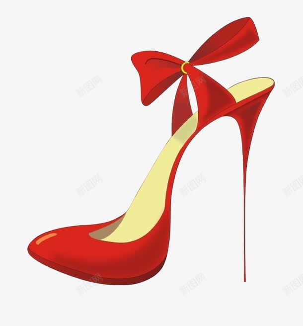 红色小脚高跟鞋png免抠素材_新图网 https://ixintu.com 女式 小脚 红色 高跟鞋