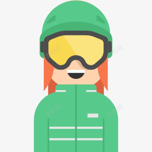 滑雪图标png_新图网 https://ixintu.com 体育竞赛 头像 小人 滑雪者 用户 社会概况