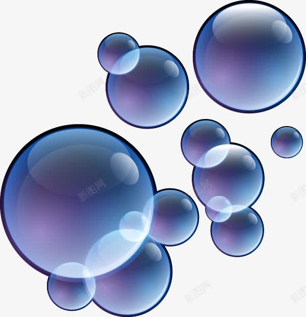 抽象透明泡泡png免抠素材_新图网 https://ixintu.com 抽象 泡泡 透明