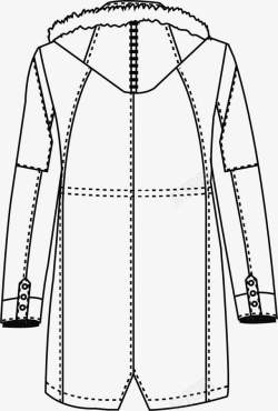 棉袄大衣风衣素材