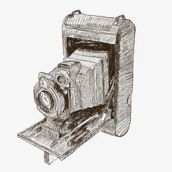 18世纪古董相机矢量图高清图片