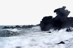 济州岛汉拿山景区龙头岩景点高清图片