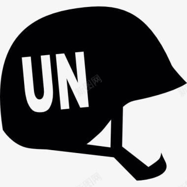 联合国头盔图标图标