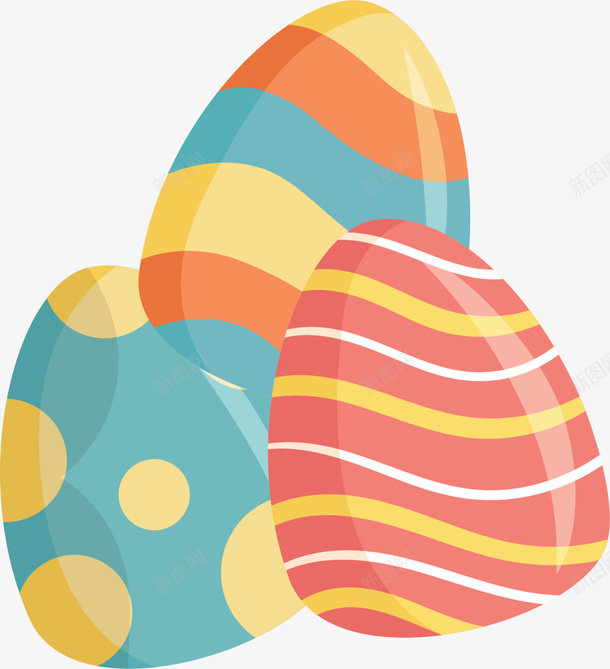 多彩复活节卡通彩蛋png免抠素材_新图网 https://ixintu.com Easter Happy 创意彩蛋 卡通彩蛋 复活节 复活节快乐 彩蛋