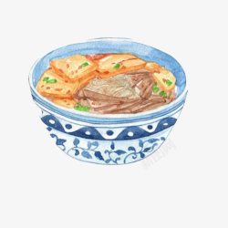 鱼豆腐手绘画片素材