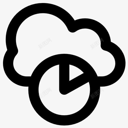 云计算图标png_新图网 https://ixintu.com 云存储 云计算 图形 图表 多媒体 技术 数据 数据存储 文件存储