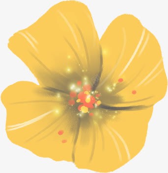 金色卡通花朵手绘人物png免抠素材_新图网 https://ixintu.com 人物 卡通 花朵 金色