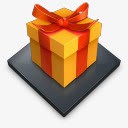 创意合成效果橙色的礼物图标png_新图网 https://ixintu.com 创意 合成 效果 橙色 礼物