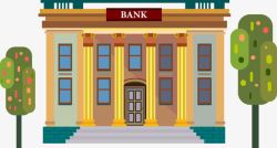 银行插图矢量图素材
