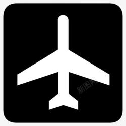 机场标志空气机场计划运输AIGA符号标志图标高清图片