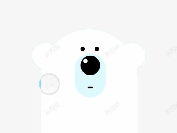 蠢萌的北极熊png免抠素材_新图网 https://ixintu.com 冰山 北极 呆 模型