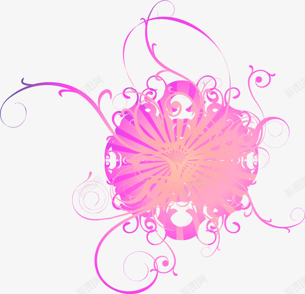 淡紫色清新花朵装饰图案png免抠素材_新图网 https://ixintu.com 免抠PNG 清新 粉紫色 花朵 装饰图案