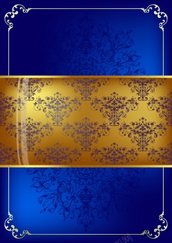欧式弯曲纹理蓝色欧式花纹矢量图高清图片