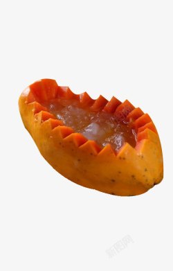木瓜炖肉丸夏威夷木瓜炖雪蛤高清图片