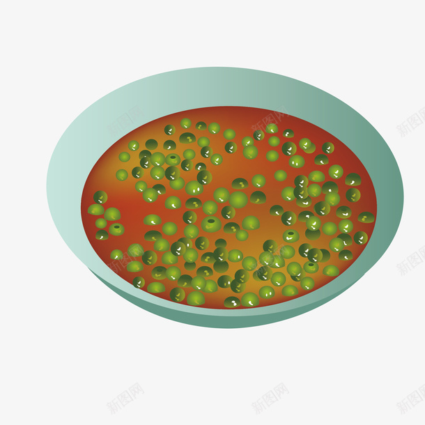 一碗绿豆汤png免抠素材_新图网 https://ixintu.com 矢量装饰 绿豆汤 装饰 装饰画 食物