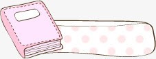 手绘粉色书籍创意网页素材
