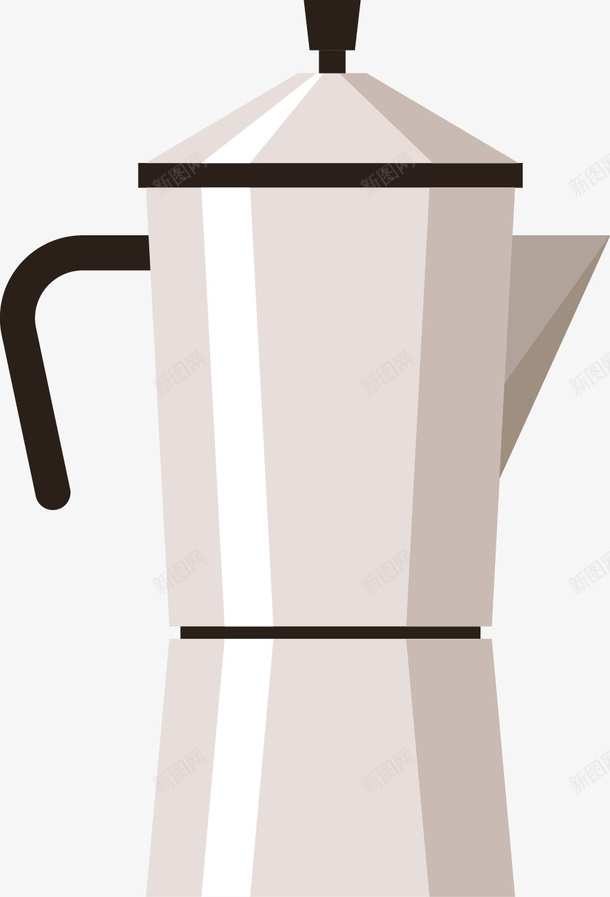 简约咖啡壶矢量图ai免抠素材_新图网 https://ixintu.com 咖啡壶素材 手冲壶 时尚咖啡壶 白色咖啡壶 矢量图