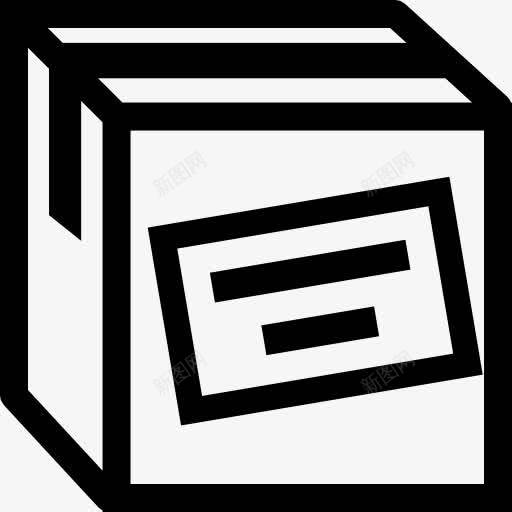 货物箱的轮廓标签图标png_新图网 https://ixintu.com 标签 盒 箱 箱概述 货物箱