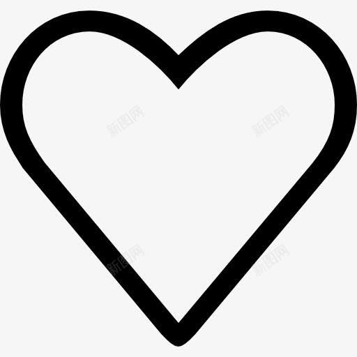 像心脏轮廓符号图标png_新图网 https://ixintu.com 大杯线 心 概述 爱 界面 符号 轮廓像