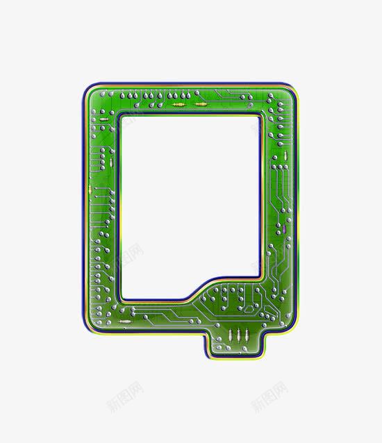 电路板字母qpng免抠素材_新图网 https://ixintu.com 创意数字 工业风 接线图 电路板字母数字