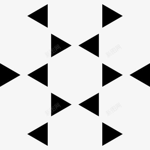 多边形三角形球图标png_新图网 https://ixintu.com 三角形 多边形 形状 星 球