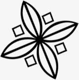 黑色花朵图标png免抠素材_新图网 https://ixintu.com 图标 花朵 黑色