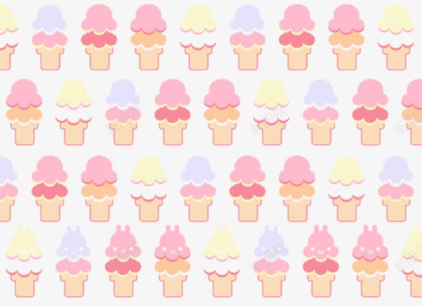 冰淇淋背景png免抠素材_新图网 https://ixintu.com 冰淇淋 创意壁纸 粉色 装饰素材