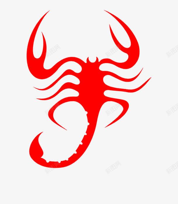 蝎子红色手绘图剪影图标png_新图网 https://ixintu.com 剪影 动物 手绘 手绘图 爬行动物 蝎子 蝎子腿