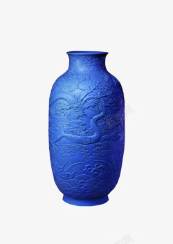 精美蓝色花瓶素材