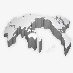 世界五大洲立体地图高清图片