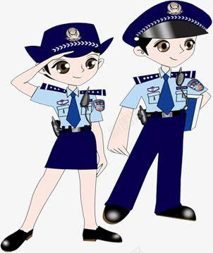 卡通人物交通警察png免抠素材_新图网 https://ixintu.com 两个警察 交警 交通警察 交通警察卡通 卡通人物 消防警