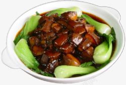 中国菜系卤肉小油菜高清图片