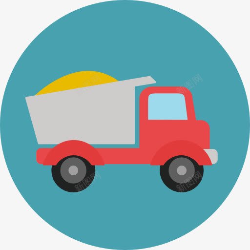 卡车图标png_新图网 https://ixintu.com 交通运输 卡车 建筑 施工工具 汽车 货车 车辆 运输