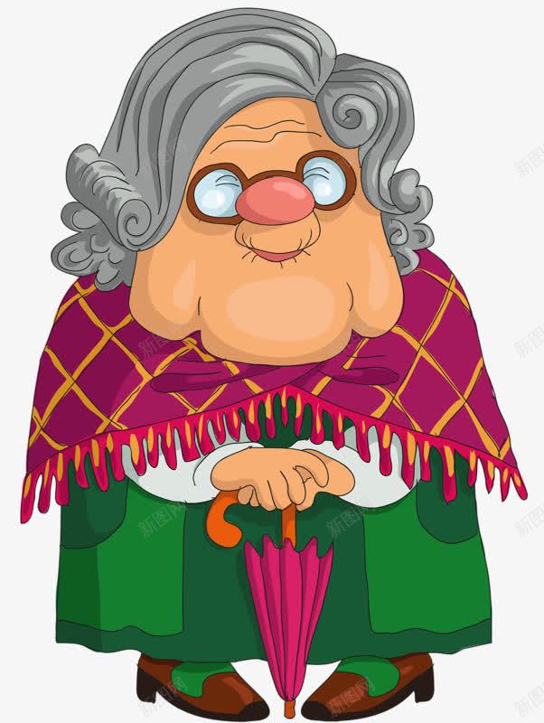 和蔼的老奶奶png免抠素材_新图网 https://ixintu.com 动画 慈祥 手绘 老婆婆卡通 老年人