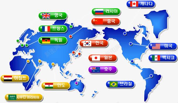 平面世界地图png免抠素材_新图网 https://ixintu.com 世界地图 五大洲 国家 平面地图
