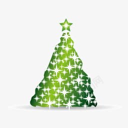 绿色星星圣诞树图标png_新图网 https://ixintu.com 图标 圣诞树 星星 绿色