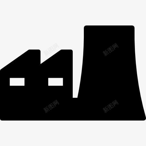 工厂的轮廓图标png_新图网 https://ixintu.com 剪影 工厂 建筑
