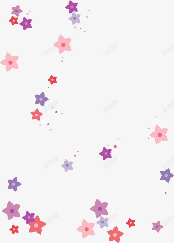 手绘星星花朵装饰png免抠素材_新图网 https://ixintu.com 彩色花朵 手绘 星星 简约花朵 绘画 花朵 花朵图案 装饰