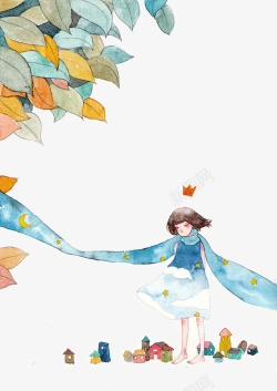 长袖子小女孩高清图片