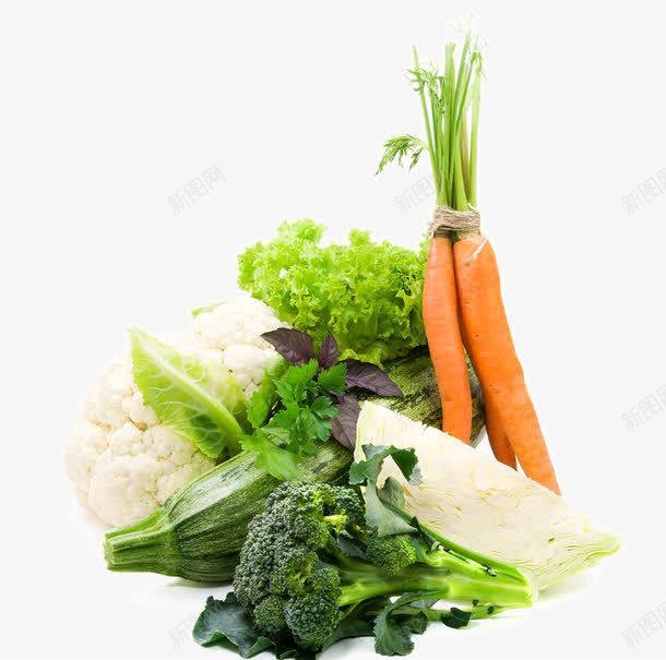 健康绿色蔬菜食品png免抠素材_新图网 https://ixintu.com 绿叶 绿色蔬菜 绿色食品 胡萝卜 花菜 蔬菜 西蓝花 青瓜