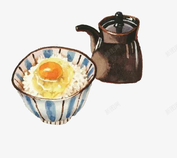 蛋炒饭茶壶png免抠素材_新图网 https://ixintu.com 创意设计 图案设计 茶壶 蛋炒饭