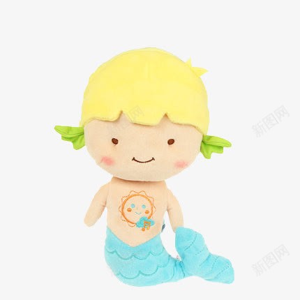 鱼人png免抠素材_新图网 https://ixintu.com 产品实物 小孩玩具 彩色玩具 抱枕玩具