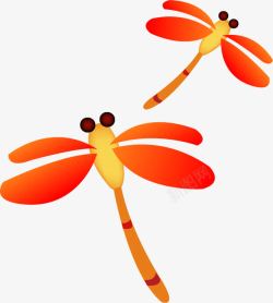 灏忛笩卡通装饰蜻蜓矢量图高清图片