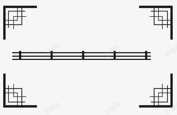 简约黑白风格边框png免抠素材_新图网 https://ixintu.com 简约 边框 风格 黑白