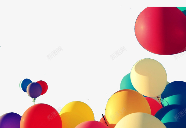 气球边框底纹png免抠素材_新图网 https://ixintu.com 底纹 彩色 气球 气球边框底纹素材
