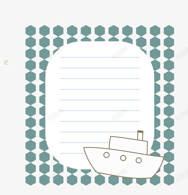 卡通轮船边框矢量图eps免抠素材_新图网 https://ixintu.com 卡通轮船边框 矢量轮船边框 轮船边框 矢量图
