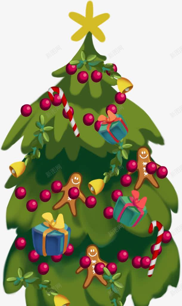 扁平手绘风格创意圣诞树没png免抠素材_新图网 https://ixintu.com 创意 圣诞树 扁平 风格